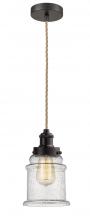 Innovations Lighting 100OB-10RE-1H-OB-G184 - Edison - 1 Light - 8 inch - Oil Rubbed Bronze - Cord hung - Mini Pendant