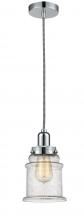 Innovations Lighting 100PC-10BW-0H-PC-G184 - Whitney - 1 Light - 8 inch - Polished Chrome - Cord hung - Mini Pendant