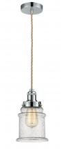 Innovations Lighting 100PC-10RE-1H-PC-G184 - Edison - 1 Light - 8 inch - Polished Chrome - Cord hung - Mini Pendant