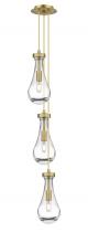  103-451-1P-BB-G451-5CL - Owego - 3 Light - 7 inch - Brushed Brass - Multi Pendant