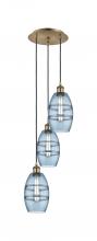 Innovations Lighting 113B-3P-AB-G557-6BL - Vaz - 3 Light - 12 inch - Antique Brass - Cord hung - Multi Pendant