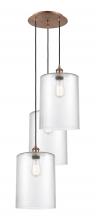 Innovations Lighting 113B-3P-AC-G112-L - Cobbleskill - 3 Light - 16 inch - Antique Copper - Cord Hung - Multi Pendant