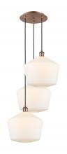 Innovations Lighting 113B-3P-AC-G651-12 - Cindyrella - 3 Light - 19 inch - Antique Copper - Cord Hung - Multi Pendant