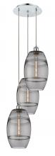 Innovations Lighting 113B-3P-PC-G557-8SM - Vaz - 3 Light - 15 inch - Polished Chrome - Cord hung - Multi Pendant