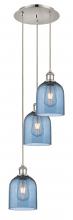 Innovations Lighting 113B-3P-PN-G558-6BL - Bella - 3 Light - 12 inch - Polished Nickel - Cord hung - Multi Pendant