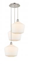 Innovations Lighting 113B-3P-PN-G651-12 - Cindyrella - 3 Light - 19 inch - Polished Nickel - Cord Hung - Multi Pendant