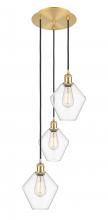 Innovations Lighting 113B-3P-SG-G652-8 - Cindyrella - 3 Light - 15 inch - Satin Gold - Cord Hung - Multi Pendant