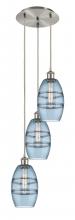 Innovations Lighting 113B-3P-SN-G557-6BL - Vaz - 3 Light - 12 inch - Brushed Satin Nickel - Cord hung - Multi Pendant