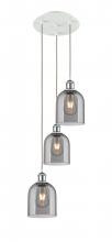 Innovations Lighting 113B-3P-WPC-G558-6SM - Bella - 3 Light - 12 inch - White Polished Chrome - Cord Hung - Multi Pendant