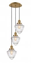 Innovations Lighting 113F-3P-BB-G664-7 - Bullet - 3 Light - 14 inch - Brushed Brass - Cord hung - Multi Pendant