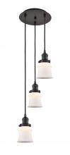 Innovations Lighting 113F-3P-OB-G181S - Canton - 3 Light - 12 inch - Oil Rubbed Bronze - Cord hung - Multi Pendant