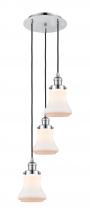 Innovations Lighting 113F-3P-PC-G191 - Bellmont - 3 Light - 13 inch - Polished Chrome - Cord hung - Multi Pendant