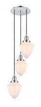 Innovations Lighting 113F-3P-PC-G661-7 - Bullet - 3 Light - 14 inch - Polished Chrome - Cord hung - Multi Pendant