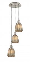 Innovations Lighting 113F-3P-SN-G146 - Chatham - 3 Light - 14 inch - Brushed Satin Nickel - Cord hung - Multi Pendant