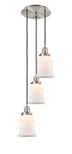 Innovations Lighting 113F-3P-SN-G181 - Canton - 3 Light - 13 inch - Brushed Satin Nickel - Cord hung - Multi Pendant