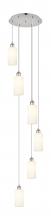 Innovations Lighting 116B-6P-PN-G434-7WH - Crown Point - 6 Light - 16 inch - Polished Nickel - Multi Pendant