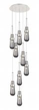  119-452-1P-PN-G452-4SM - Milan - 9 Light - 19 inch - Polished Nickel - Multi Pendant