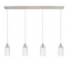  124B-4P-PN-G434-7DE - Crown Point - 4 Light - 49 inch - Polished Nickel - Linear Pendant