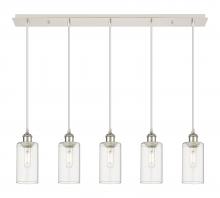 Innovations Lighting 125B-5P-PN-G434-7CL - Crown Point - 5 Light - 37 inch - Polished Nickel - Linear Pendant