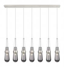 Innovations Lighting 127-452-1P-PN-G452-4SM - Milan - 7 Light - 48 inch - Polished Nickel - Linear Pendant