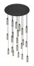 Innovations Lighting 148BK-B-21P-BK-G434-12SM - Crown Point - 21 Light - 48 inch - Matte Black - Multi Pendant