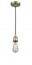 Innovations Lighting 200C-AB - Bare Bulb - 1 Light - 3 inch - Antique Brass - Cord hung - Mini Pendant