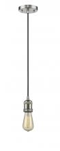 Innovations Lighting 200C-SN - Bare Bulb - 1 Light - 3 inch - Brushed Satin Nickel - Cord hung - Mini Pendant