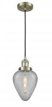 Innovations Lighting 201C-AB-G165 - Geneseo - 1 Light - 7 inch - Antique Brass - Cord hung - Mini Pendant