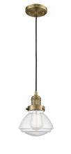 Innovations Lighting 201C-BB-G324 - Olean - 1 Light - 7 inch - Brushed Brass - Cord hung - Mini Pendant