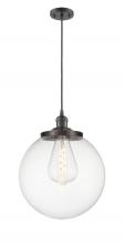  201C-OB-G202-14 - Beacon - 1 Light - 14 inch - Oil Rubbed Bronze - Cord hung - Mini Pendant