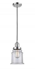 Innovations Lighting 201C-PC-G182 - Canton - 1 Light - 6 inch - Polished Chrome - Cord hung - Mini Pendant