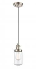 Innovations Lighting 201C-SN-G312 - Dover - 1 Light - 5 inch - Brushed Satin Nickel - Cord hung - Mini Pendant