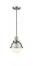 Innovations Lighting 201C-SN-HFS-61-SN - Hampden - 1 Light - 7 inch - Brushed Satin Nickel - Cord hung - Mini Pendant