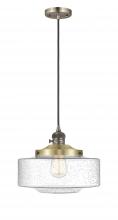 Innovations Lighting 201CSW-AB-G694-12 - Bridgeton - 1 Light - 16 inch - Antique Brass - Cord hung - Mini Pendant