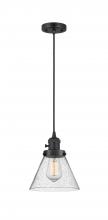 Innovations Lighting 201CSW-BK-G44 - Cone - 1 Light - 8 inch - Matte Black - Cord hung - Mini Pendant