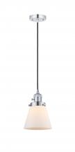 Innovations Lighting 201CSW-PC-G61 - Cone - 1 Light - 6 inch - Polished Chrome - Cord hung - Mini Pendant