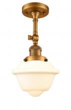 Innovations Lighting 201F-BB-G531 - Oxford - 1 Light - 7 inch - Brushed Brass - Semi-Flush Mount