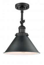  201F-BK-M10-BK - Briarcliff - 1 Light - 10 inch - Matte Black - Semi-Flush Mount