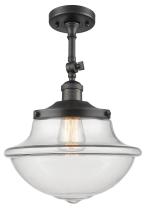 Innovations Lighting 201F-OB-G542 - Oxford - 1 Light - 12 inch - Oil Rubbed Bronze - Semi-Flush Mount