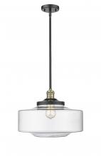 Innovations Lighting 201S-BAB-G692-16 - Bridgeton - 1 Light - 12 inch - Black Antique Brass - Stem Hung - Mini Pendant