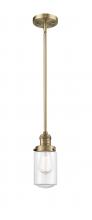 Innovations Lighting 201S-BB-G312 - Dover - 1 Light - 5 inch - Brushed Brass - Stem Hung - Mini Pendant