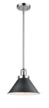 Innovations Lighting 201S-PC-M10-BK - Briarcliff - 1 Light - 10 inch - Polished Chrome - Stem Hung - Mini Pendant