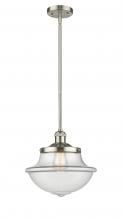  201S-PN-G542 - Oxford - 1 Light - 12 inch - Polished Nickel - Stem Hung - Mini Pendant