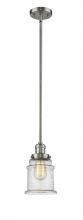 Innovations Lighting 201S-SN-G184 - Canton - 1 Light - 7 inch - Brushed Satin Nickel - Stem Hung - Mini Pendant