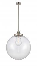 Innovations Lighting 201S-SN-G202-18 - Beacon - 1 Light - 18 inch - Brushed Satin Nickel - Stem Hung - Pendant