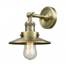 Innovations Lighting 203-AB-M4 - Railroad - 1 Light - 8 inch - Antique Brass - Sconce