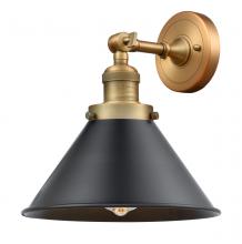 Innovations Lighting 203-BB-M10-BK - Briarcliff - 1 Light - 10 inch - Brushed Brass - Sconce