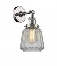 Innovations Lighting 203-PN-G142 - Chatham - 1 Light - 7 inch - Polished Nickel - Sconce