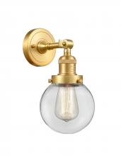 Innovations Lighting 203-SG-G202-6 - Beacon - 1 Light - 6 inch - Satin Gold - Sconce