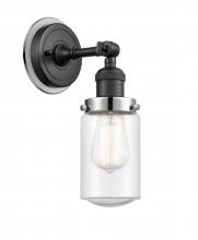  203BK-BPPC-HRPC-G314 - Dover - 1 Light - 5 inch - Matte Black - Sconce